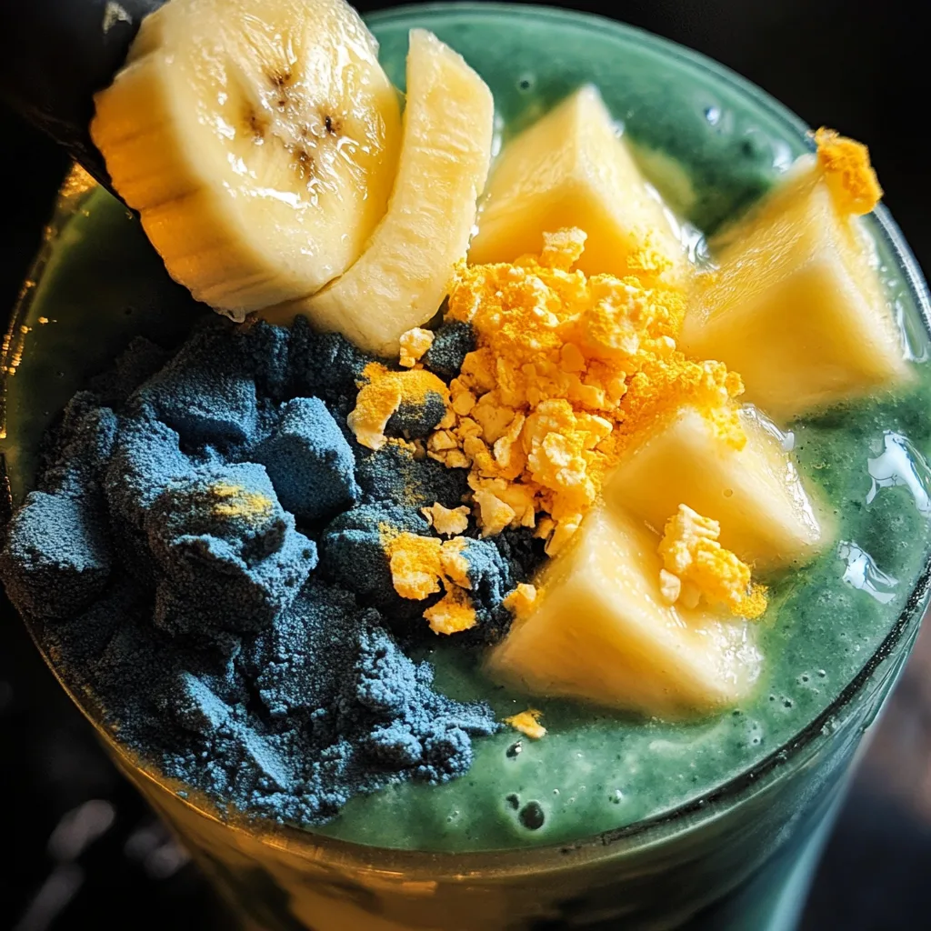 Blue Spirulina Smoothie: A Nutrient-Packed Colorful Superdrink 2 blending blue spirulina smoothie ingredients